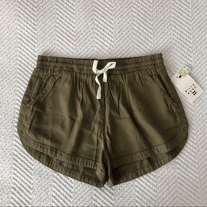NWT Billabong Road Trippin sage drawstring shorts